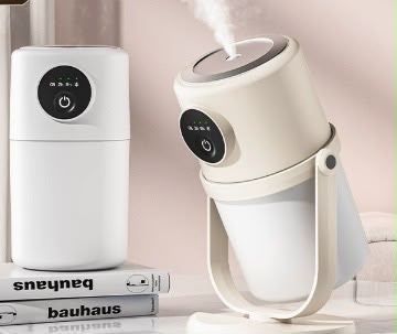 Humidificador USB giratorio de 360° y purificador de aire